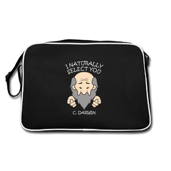 The naturalist Charles Darwin - Retro Bag - black/white - Back