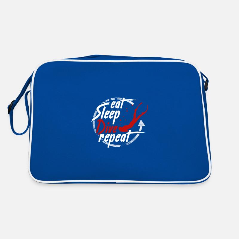 EAT SLEEP DIVE REPEAT plongée apnée apnée Sac Retro