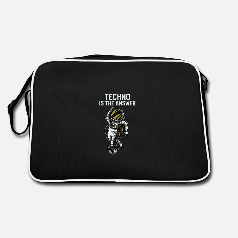 La techno est la réponse - Sac Retro - noir/blanc