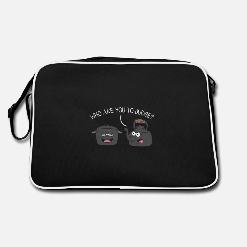 Cauldron upset about pot gift idea Kitchen utensils Retro Bag