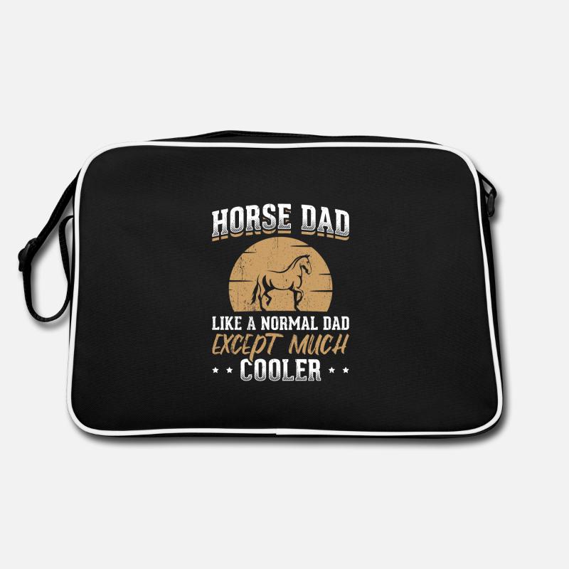 Citation de conception de cheval sarcastique papa cheval cool Sac Retro