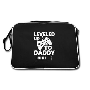 Niveau supérieur à papa - Père - Sac Retro - noir/blanc - Dos