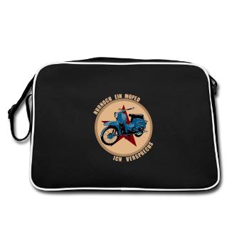 Plus qu’un mobylette escaladé simson cadeau ossi - Sac Retro - noir/blanc - Dos