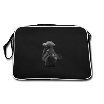 Mammouth âge de glace éléphant idée cadeau de l'âge de pierre animal - Sac Retro - noir/blanc - Dos