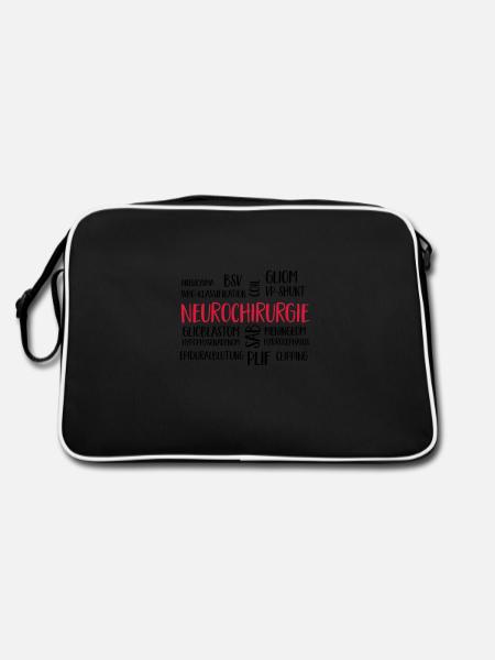 neurosurgery cloud - Retro Bag - black/white - Back