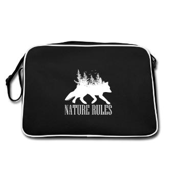 Fuchs - Règles de la nature - Sac Retro - noir/blanc - Dos