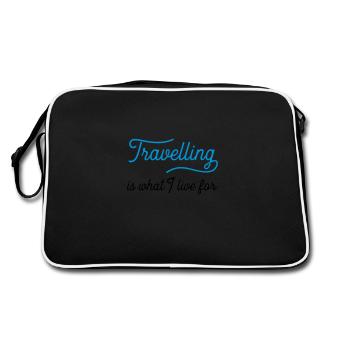 travellingiswhat - Retro Bag - black/white - Back