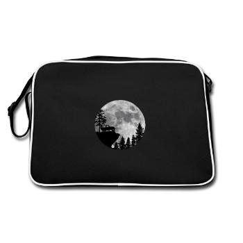 Moonlight Scene - Retro Bag - black/white - Back