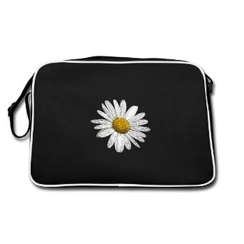 Oxeye daisy - Retro Bag - black/white - Back