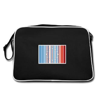 Europa Warming Stripes - Retro Bag - black/white - Back