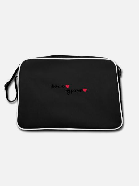 myperson - Retro Bag - black/white - Back
