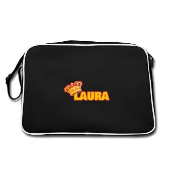 Couronne pour Laura - Sac Retro - noir/blanc - Dos