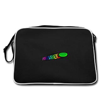 Frisbee - Retro Bag - black/white - Back
