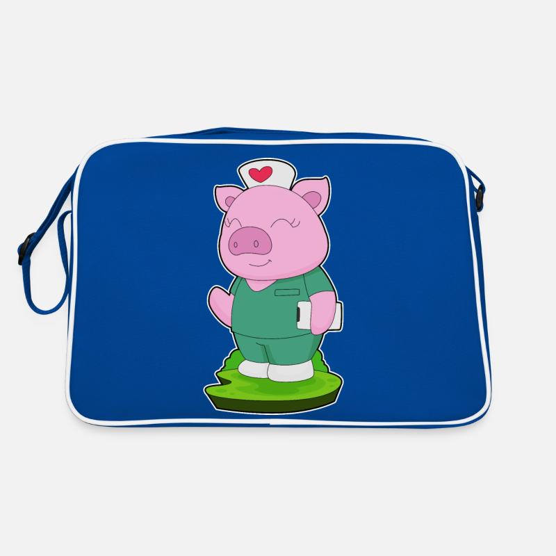Pig Nurse Notepad Retro Bag