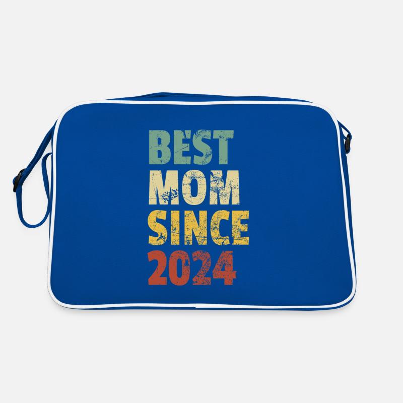 Beste Mama seit 2024 Muttertag Geburtstagszitat Retro Tasche