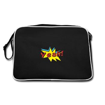 ouais comic - Sac Retro - noir/blanc - Dos