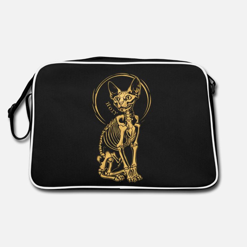 Cat Sphinx Skeleton Tattoo Retro Bag