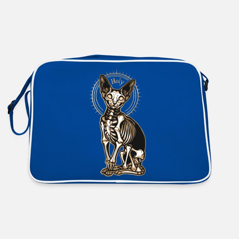 chat sphinx squelette tatouage Sac Retro