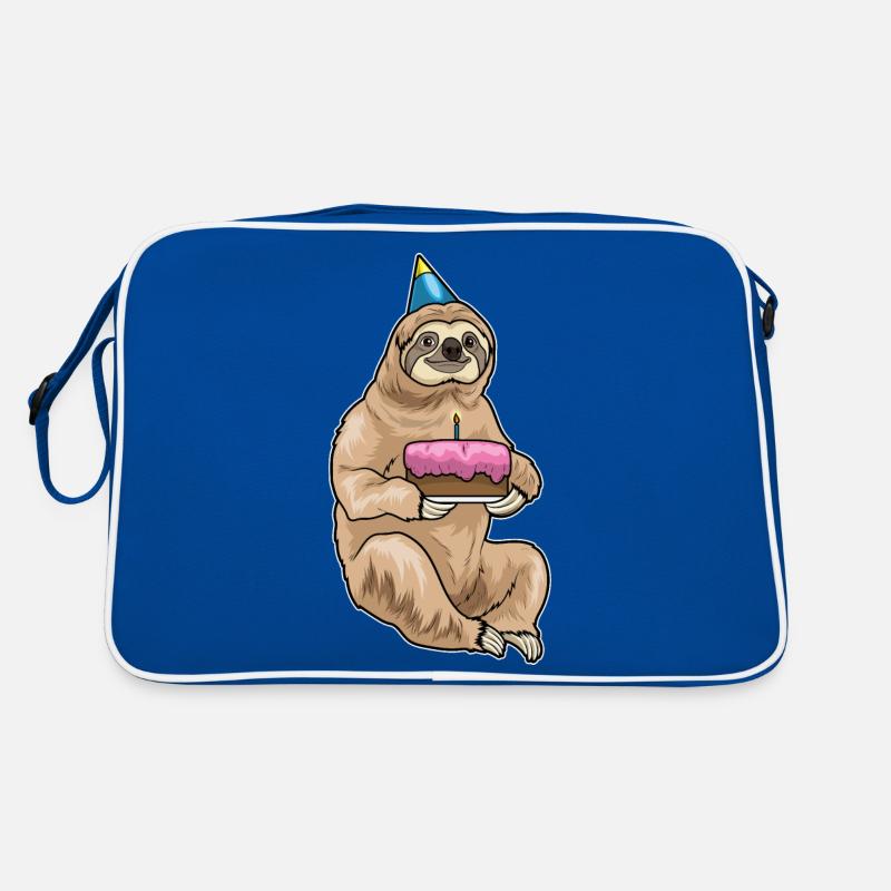 Faultier Geburtstag Kuchen Retro Tasche