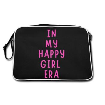 In My Happy Girl Era - Retro Tasche - Schwarz/Weiß - Hinten
