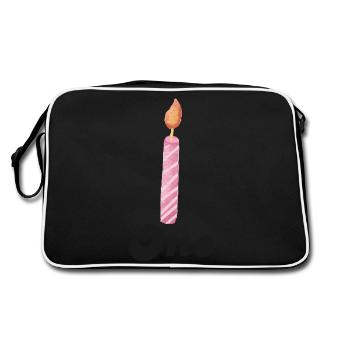 1e anniversaire bougie - Sac Retro - noir/blanc - Dos