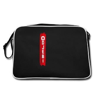odjebi - Retro Tasche - Schwarz/Weiß - Hinten
