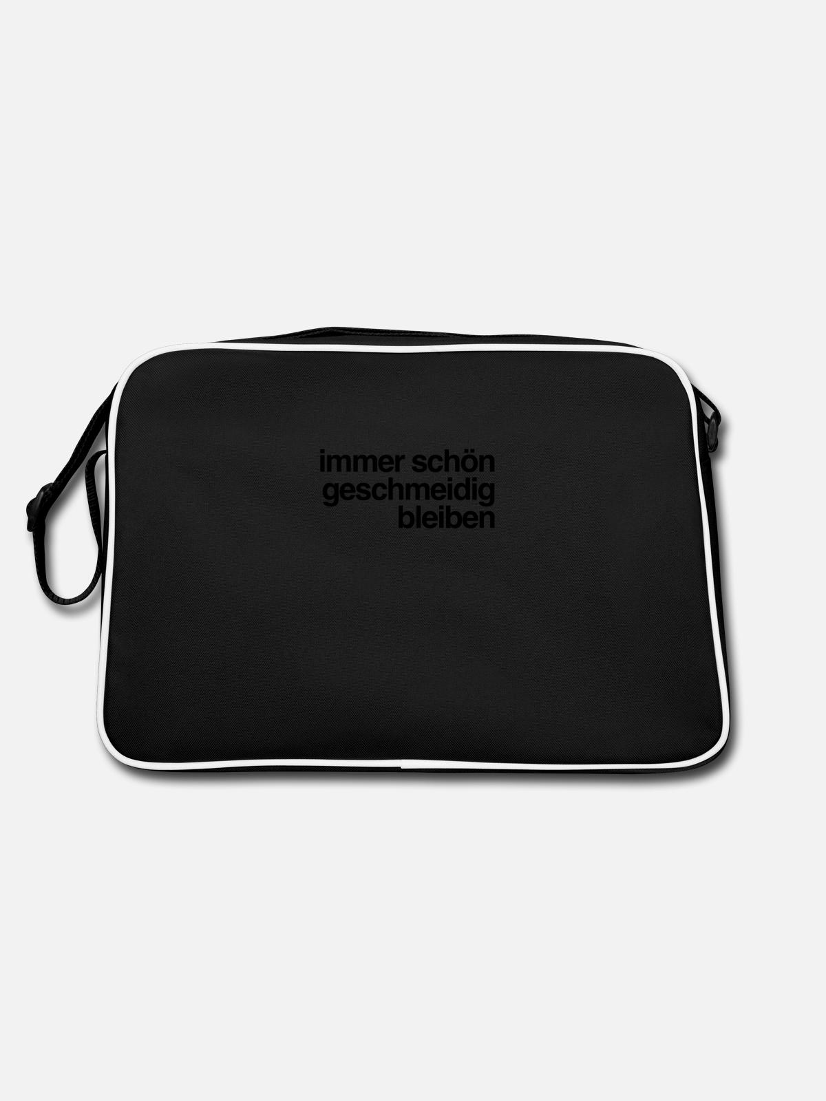 always stay supple - Retro Bag - black/white - Back