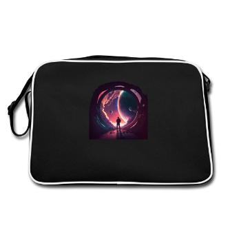 end of the space - Retro Bag - black/white - Back