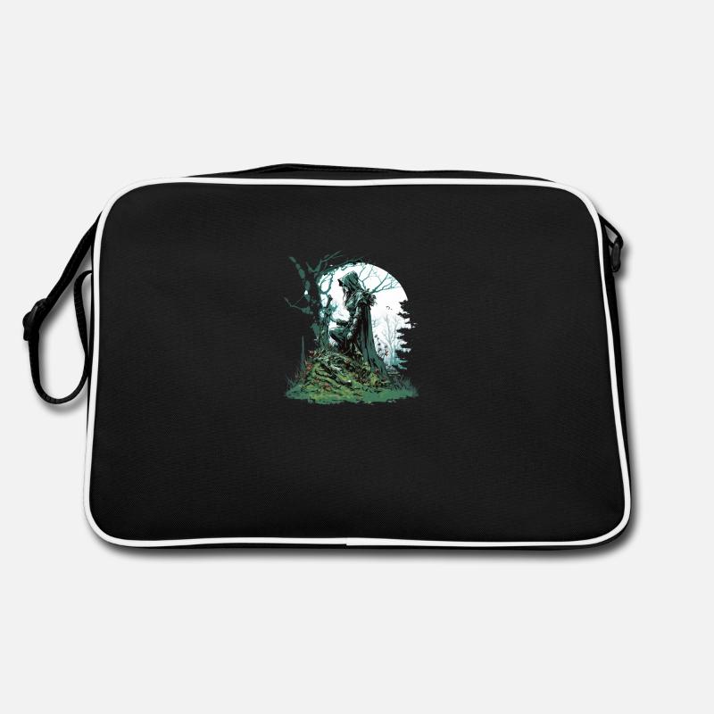Elbischer Druide Retro Tasche