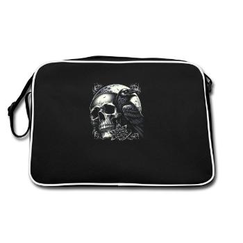 Lunar Raven's Vigil - Retro Bag - black/white - Back