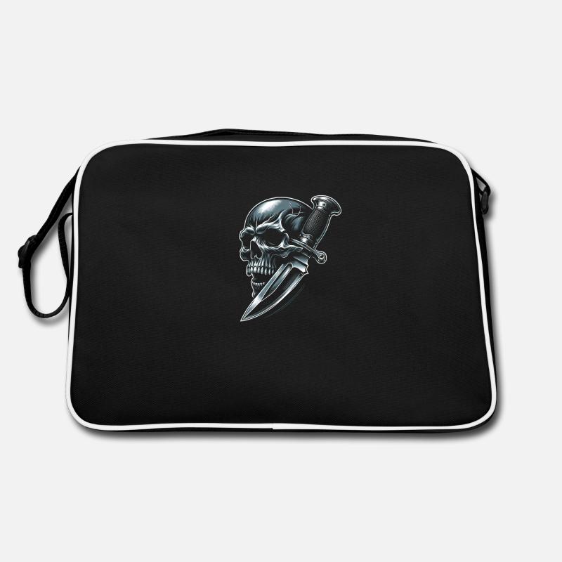 Shadow Strike: Skull Pierced by Dagger Retro Bag