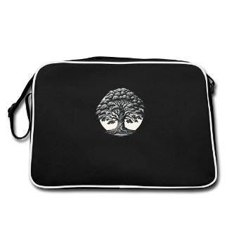 Arbre de la sagesse éternelle - Sac Retro - noir/blanc - Dos