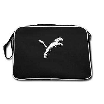 Leaping Leopard - Retro Bag - black/white - Back