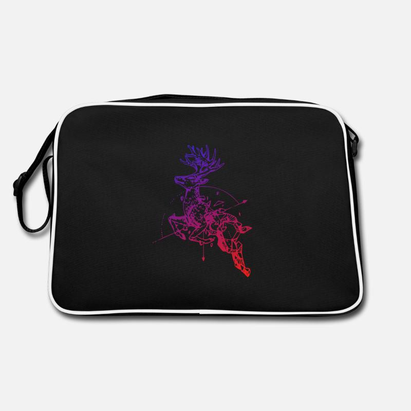 Deer with compass Retro Bag
