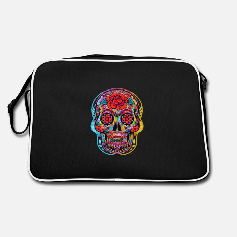 CALAVERA JOUR DES MORTS - Sac Retro - noir/blanc