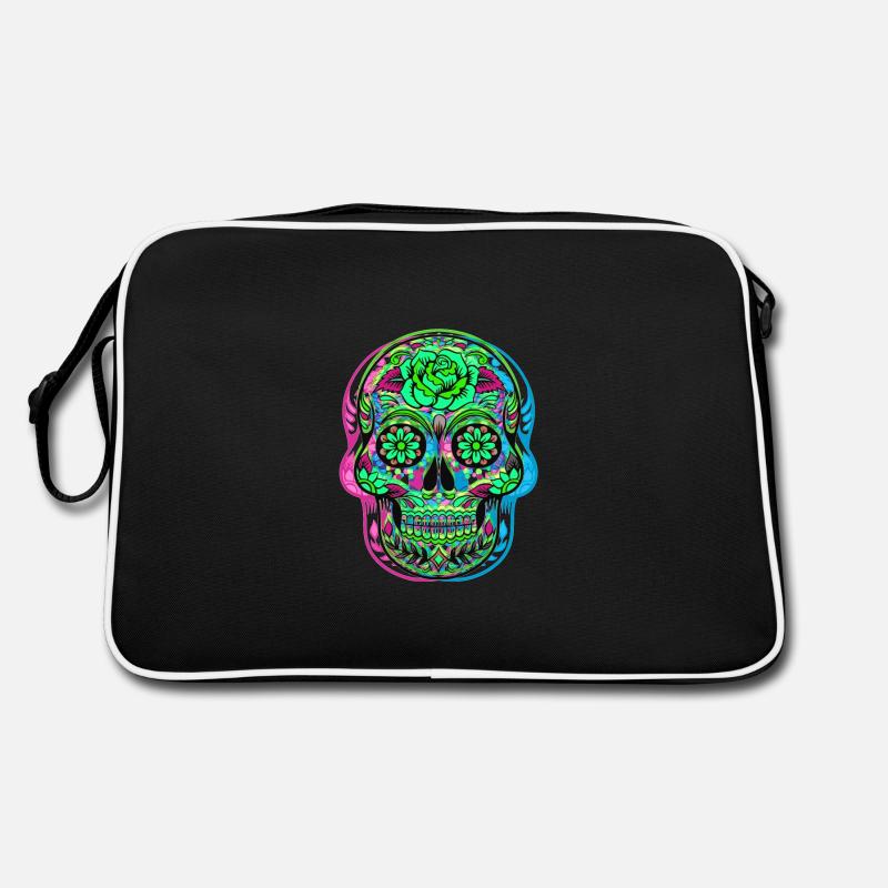 CALAVERA JOUR DES MORTS - Sac Retro - noir/blanc