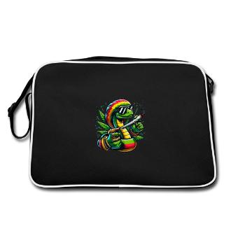 Jamaïcain Stoner Cobra - Sac Retro - noir/blanc - Dos