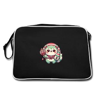Conception fantaisiste de lanterne Tanuki - Sac Retro - noir/blanc - Dos