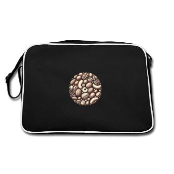 ONLY NUTS Fun Nut Lovers Design - Retro Bag - black/white - Back