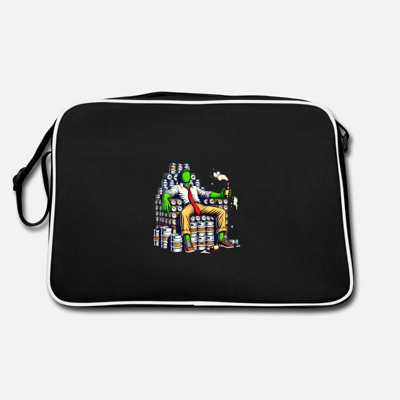 Trône de week-end drôle bière roi design Sac Retro