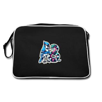 Gardez vos distances Animaux de dessin animé - Sac Retro - noir/blanc - Dos