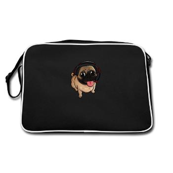 Gamer Puppy - Sac Retro - noir/blanc - Dos