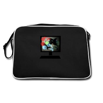 colorful pc - Retro Bag - black/white - Back