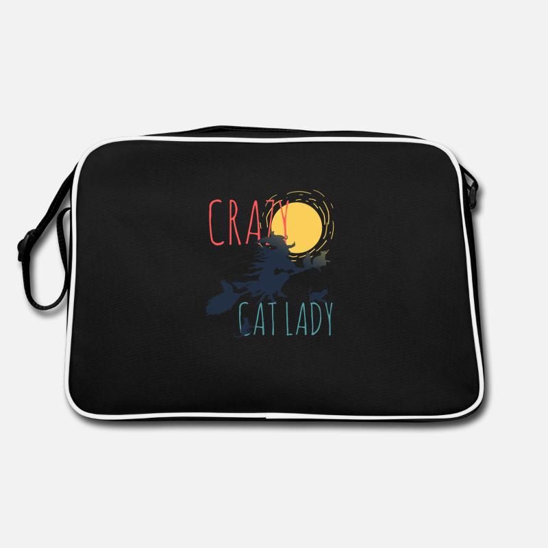 Drôle de cadeau de motif de chat Sac Retro
