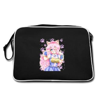 Fille Neko - Sac Retro - noir/blanc - Dos