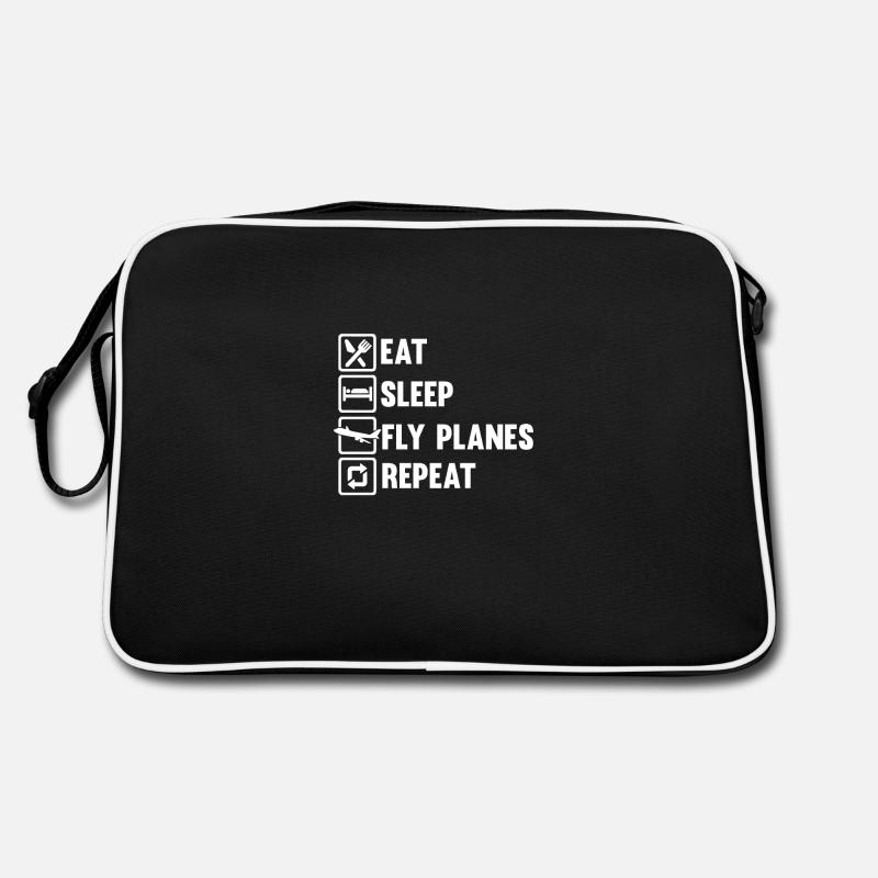 Eat Sleep Fly Avions Repeat Aircraft Gift For A Sac Retro
