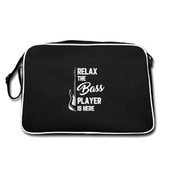 Détendez-vous, le bassiste est ici Cadeaux de bassiste pour un - Sac Retro - noir/blanc - Dos