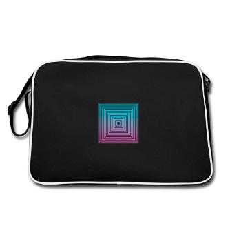 carré - Sac Retro - noir/blanc - Dos