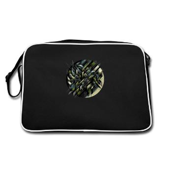 Abstract Tactical Swirl - Retro Bag - black/white - Back