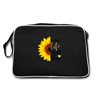 Vivez la vie en pleine floraison - Sac Retro - noir/blanc - Dos